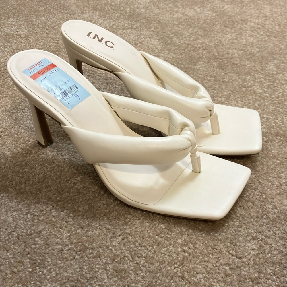 White I.N.C heels